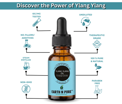 Earth n Pure Ylang Ylang Oil for Hair Growth and Strength
