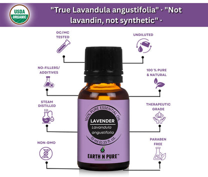 Earth n Pure Lavender Oil for Calm and Relaxation