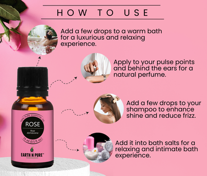 Earth N Pure Lavender, Sandalwood, Jasmine, Rose & Ylang Ylang Oil Pack Of 5 - 15ML