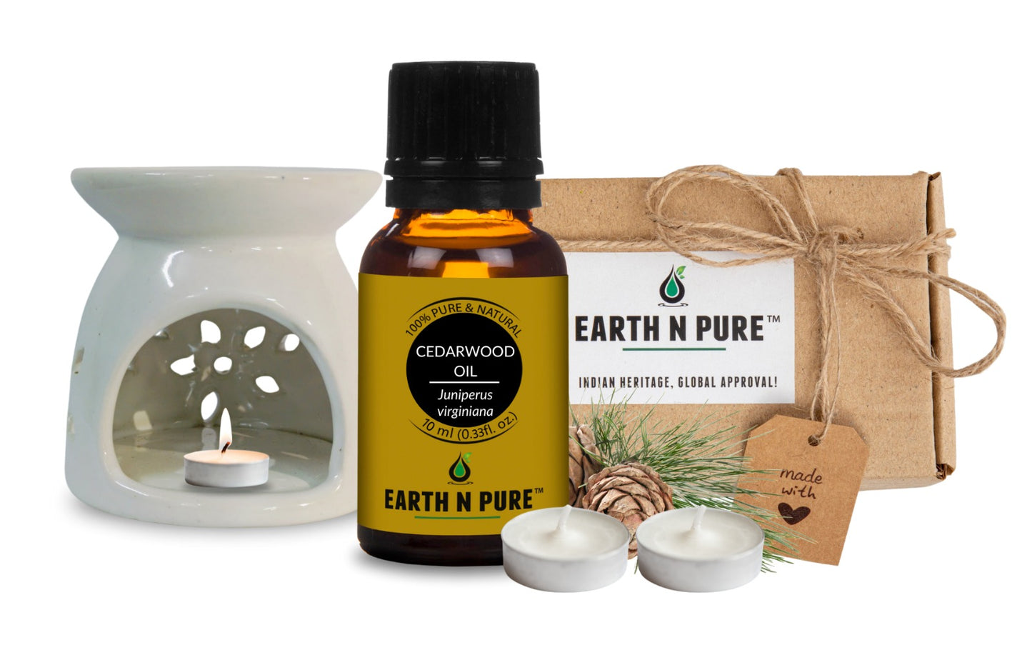 Diffuser Burner with 10ML Cedarwood Oil