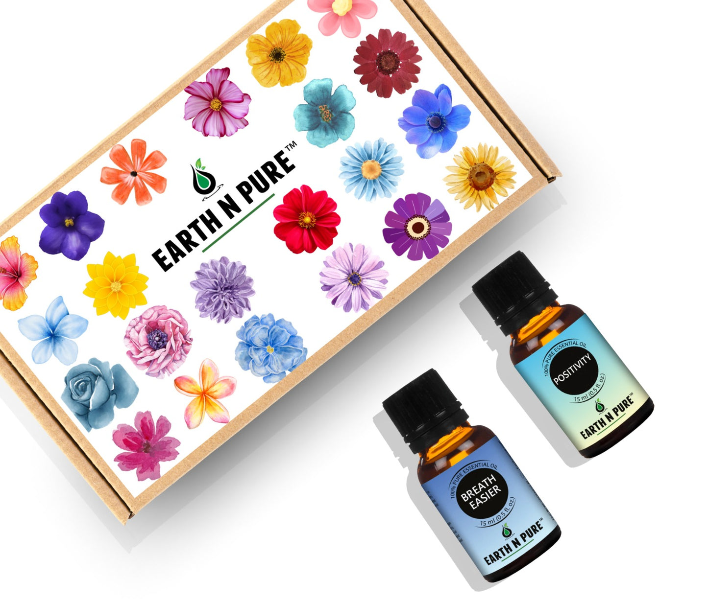 Essential Oil Blend- Pack of 2 | For Breath Easier & Positivity | 15ml each