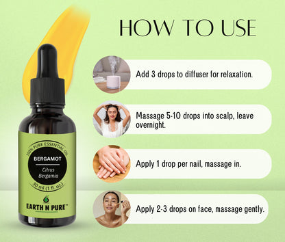 Buy Earth N Pure Bergamot Oil online – natural citrus oil