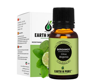 Earth N Pure Bergamot Oil bottle – pure essential oil