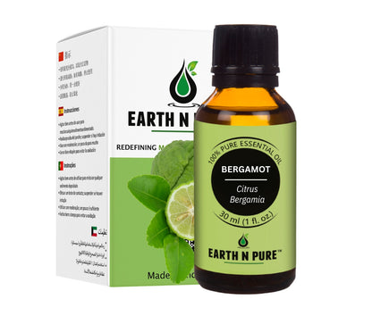 Earth N Pure Bergamot Oil – Pure Bergamot Essential Oil for Skin, Hair & Aromatherapy