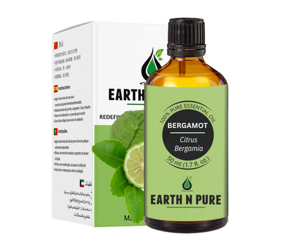 Earth N Pure Bergamot Oil – Pure Bergamot Essential Oil for Skin, Hair & Aromatherapy