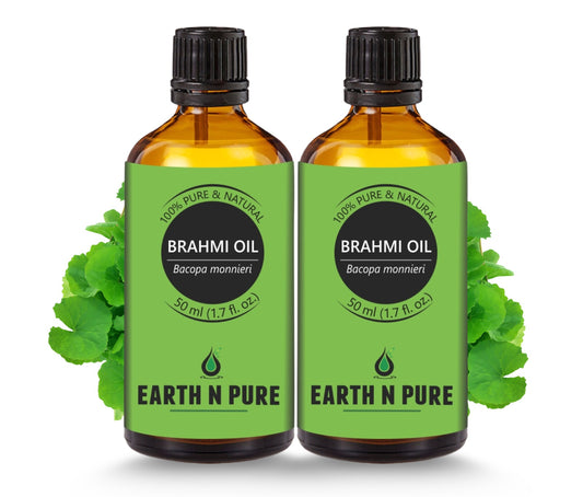 Earth N Pure Brahmi Oil for Hair Growth & Scalp Care Pack of 2