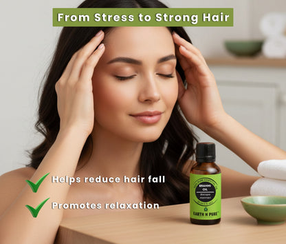 Earth N Pure Brahmi Oil – Pure Oil for Hair Growth & Scalp Care Oil