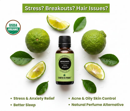 Earth n Pure Bergamot Oil for Aromatherapy Relaxation