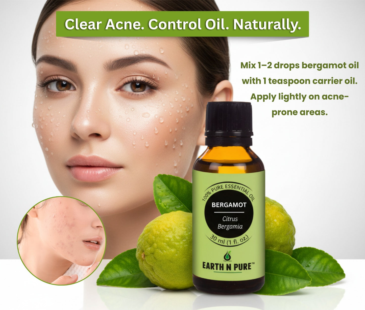 Earth n Pure Bergamot Oil for Aromatherapy Relaxation