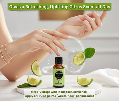 Earth n Pure Bergamot Oil for Aromatherapy Relaxation