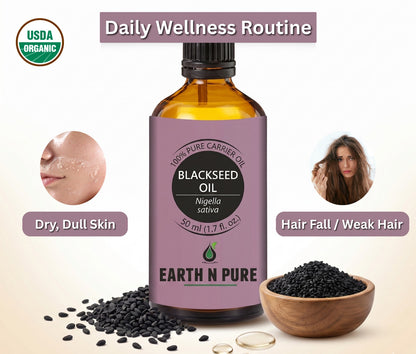 Earth n Pure Blackseed Oil for Hair Growth & Scalp Care