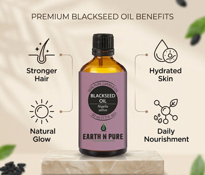 Earth n Pure Blackseed Oil for Hair Growth & Scalp Care