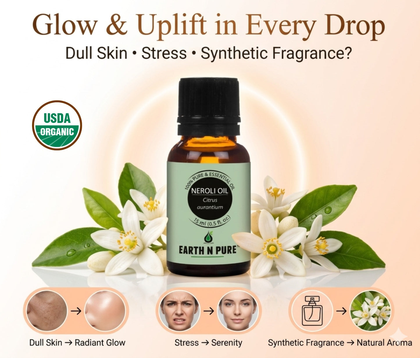Earth n Pure Neroli Oil for Glowing Skin