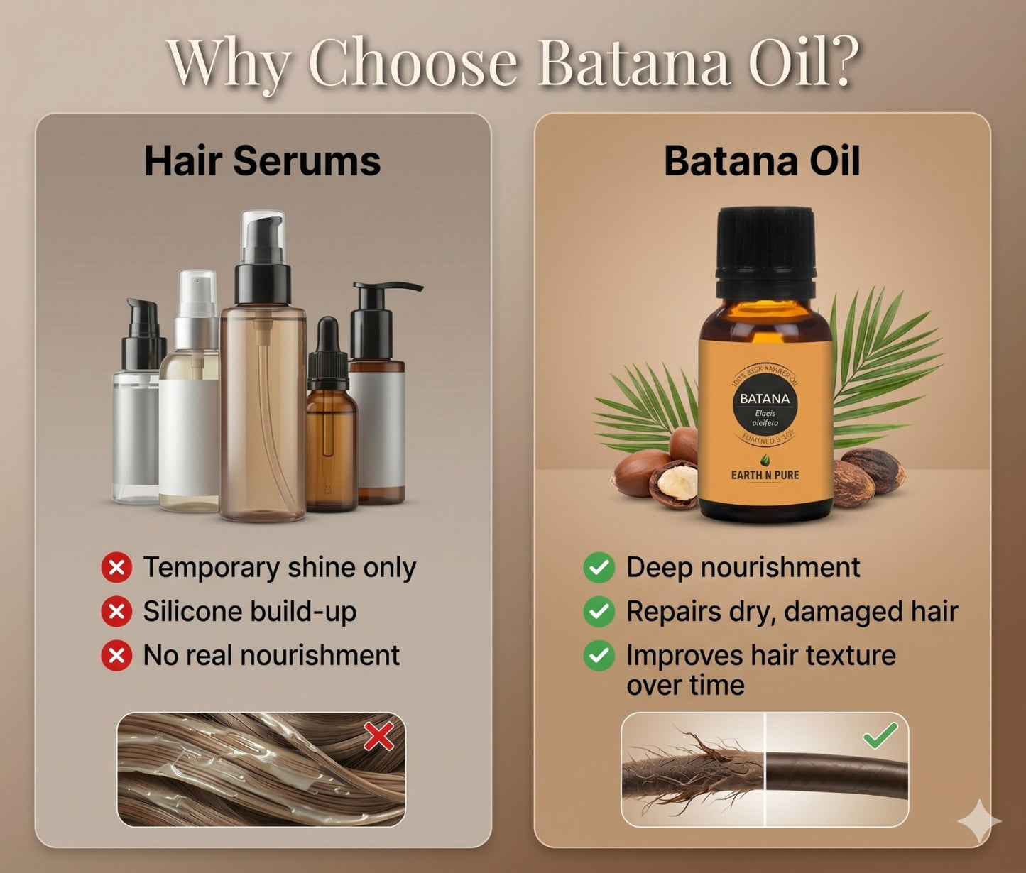 Earth n Pure Batana Oil for Stronger Hair Growth