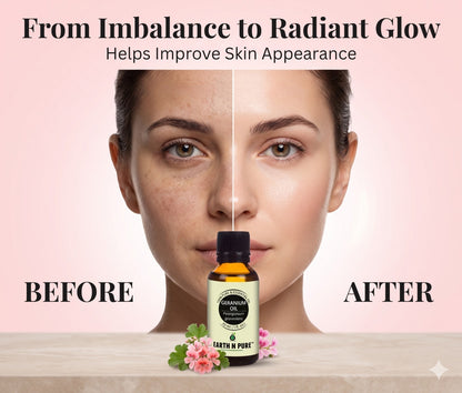 Earth n Pure Geranium Oil for Healthy Skin Glow