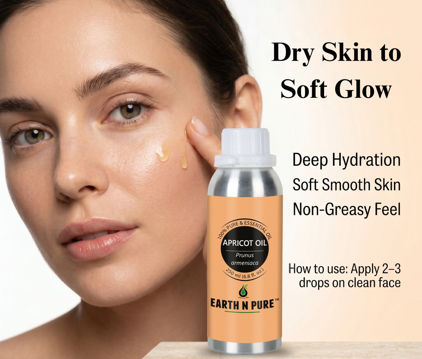 Earth n Pure Apricot Oil for Soft and Nourished Skin