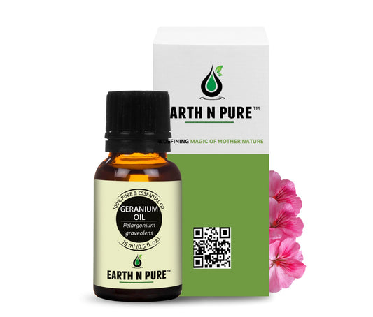 Earth n Pure Geranium Oil for Healthy Skin Glow