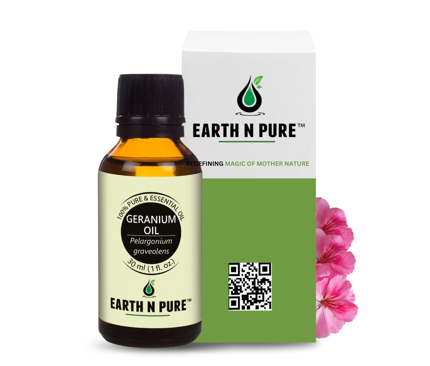 Earth n Pure Geranium Oil for Healthy Skin Glow