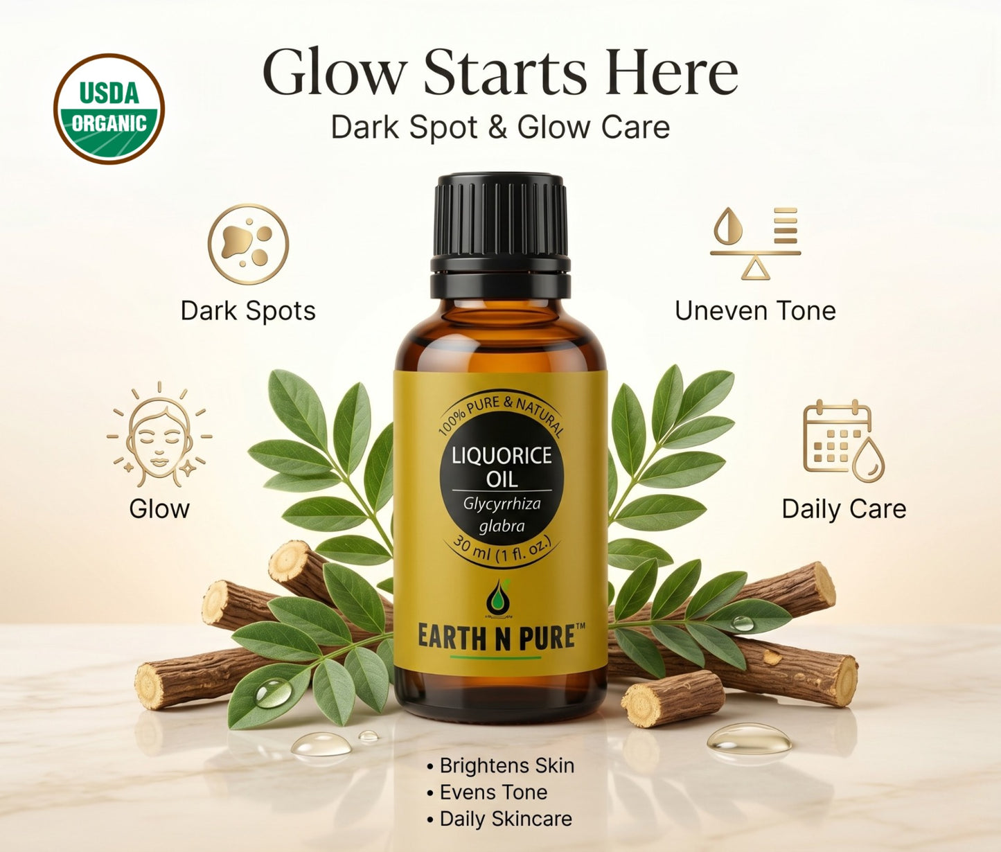 Earth n Pure Liquorice Oil for Skin Brightening