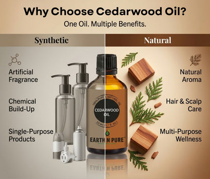 Earth n Pure Cedarwood Oil for Hair and Scalp Care