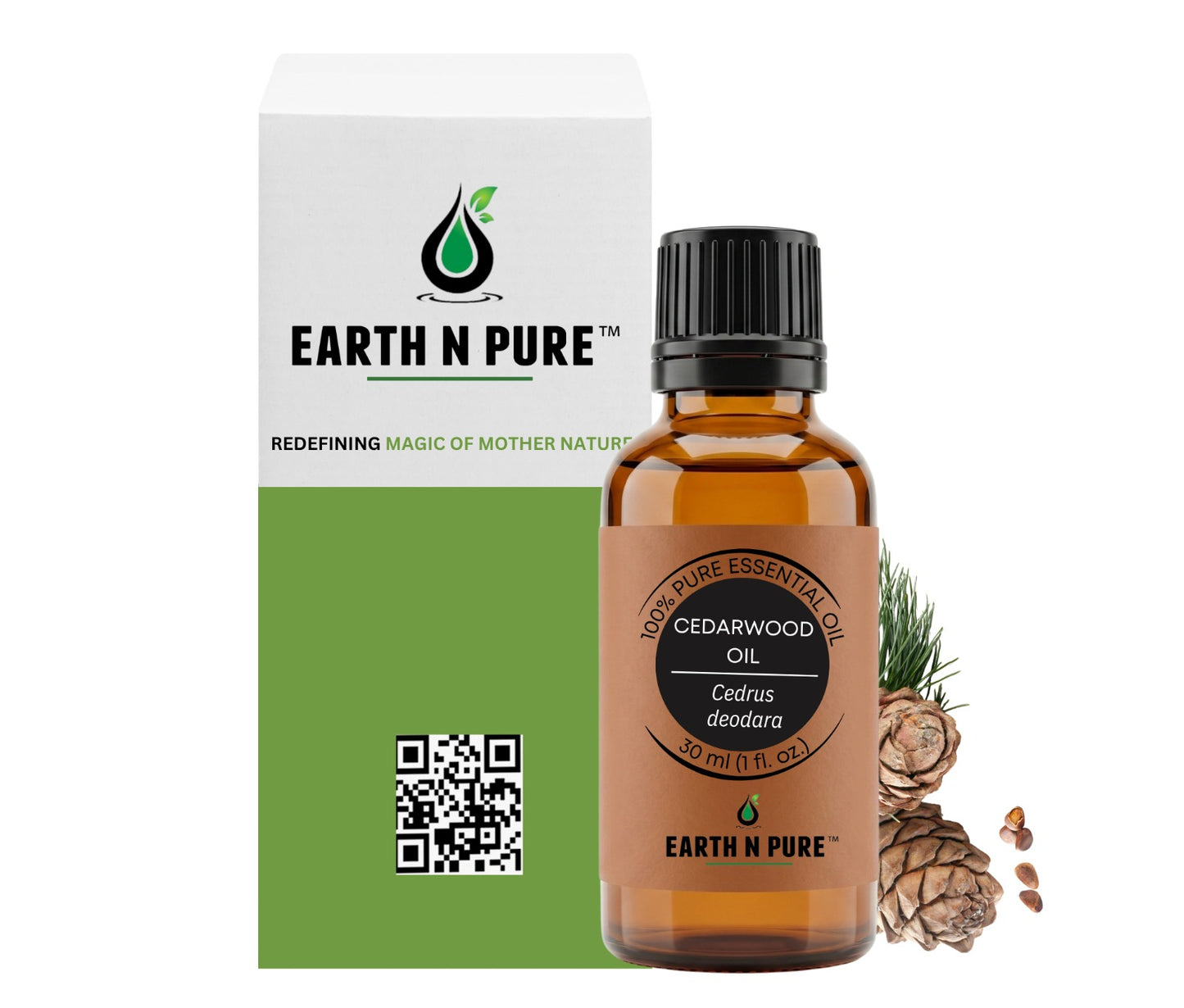 Earth n Pure Cedarwood Oil for Hair and Scalp Care