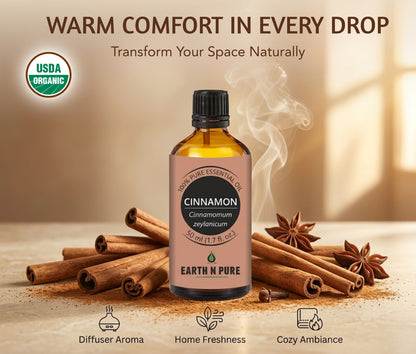 Earth n Pure Cinnamon Oil for Aromatherapy and Wellness