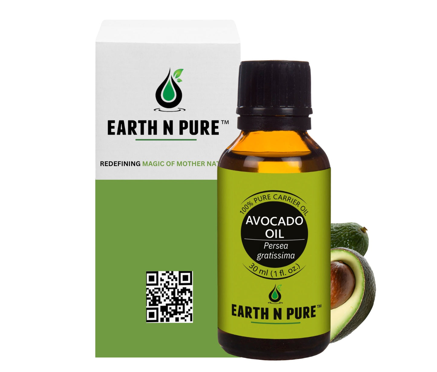 Earth n Pure Avocado Oil for Deep Skin and Hair Nourishment