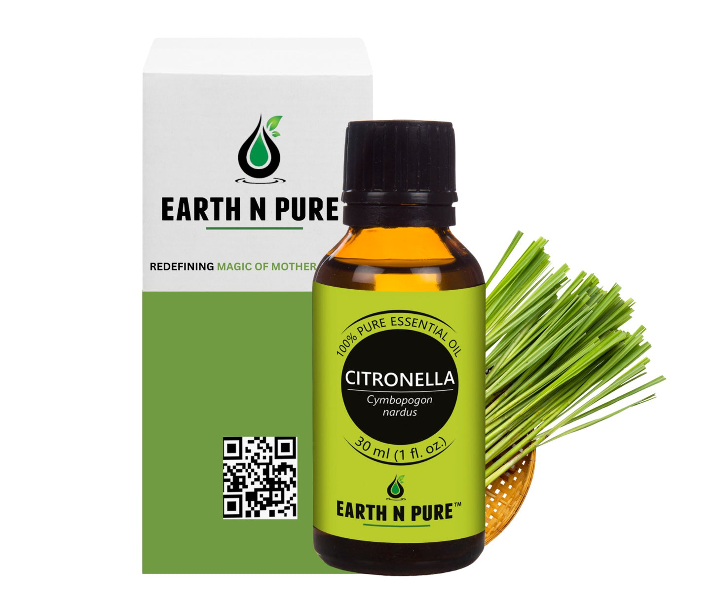 Earth n Pure Citronella Oil for Natural Outdoor Freshness