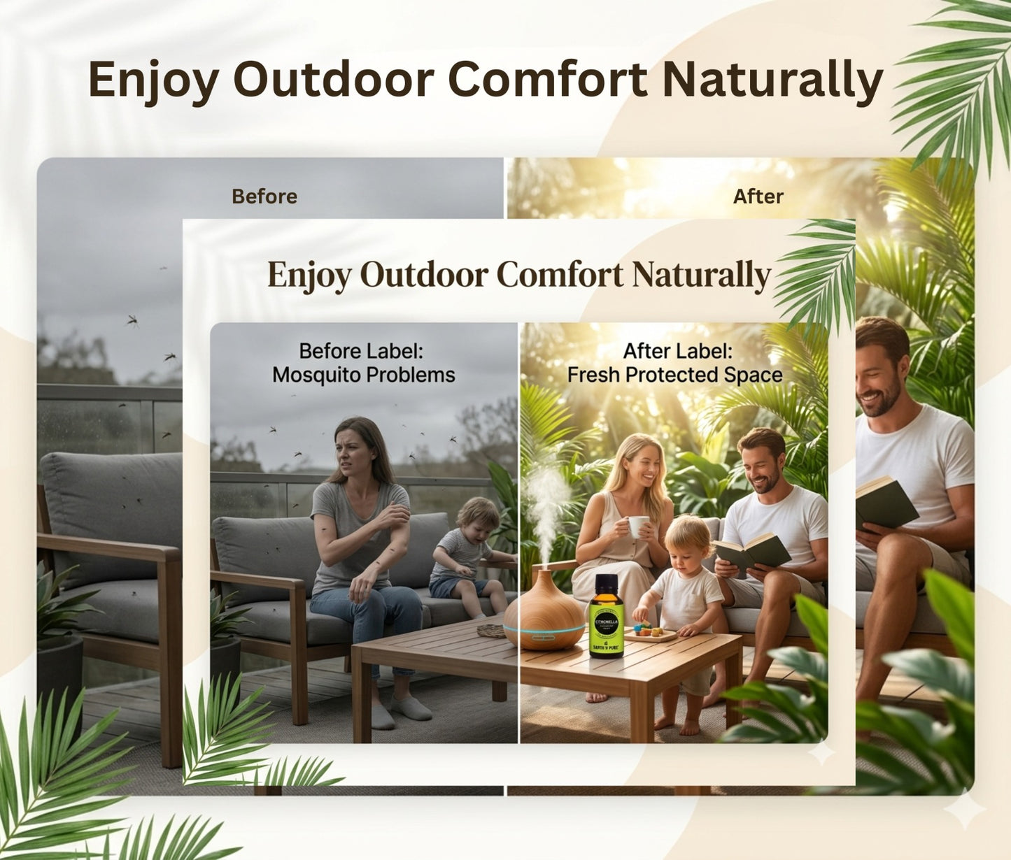 Earth n Pure Citronella Oil for Natural Outdoor Freshness