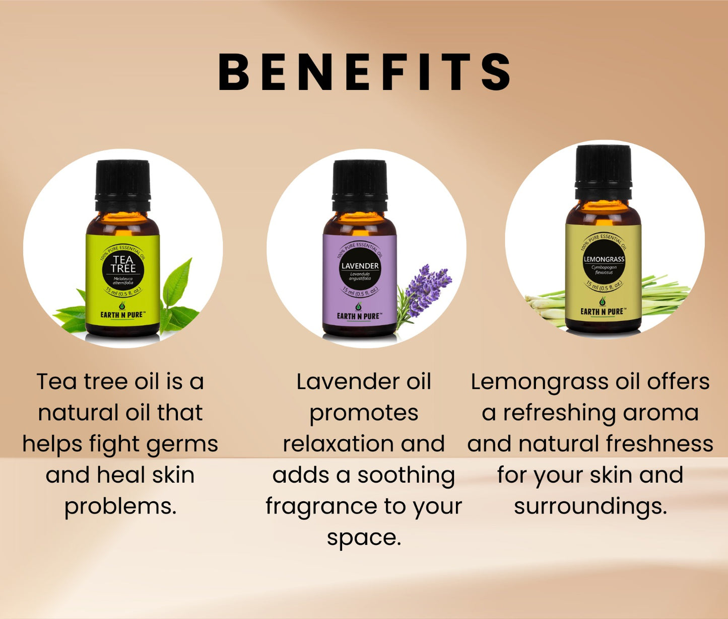 Lavender, Tea tree & Lemongrass