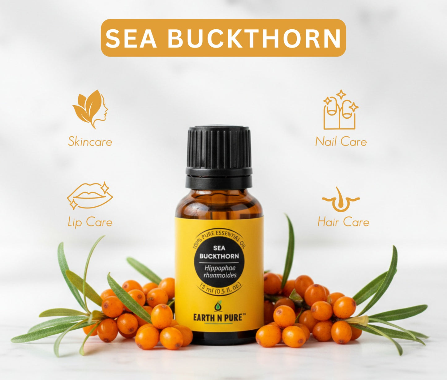 Earth n Pure Sea Buckthorn Oil for Glowing, Healthy Skin