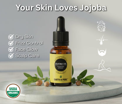 Earth n Pure Jojoba Oil for Skin and Hair Care Pack of 2