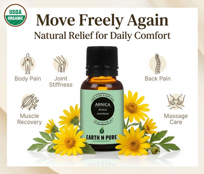 Earth N Pure Arnica Oil for Soothing Massage