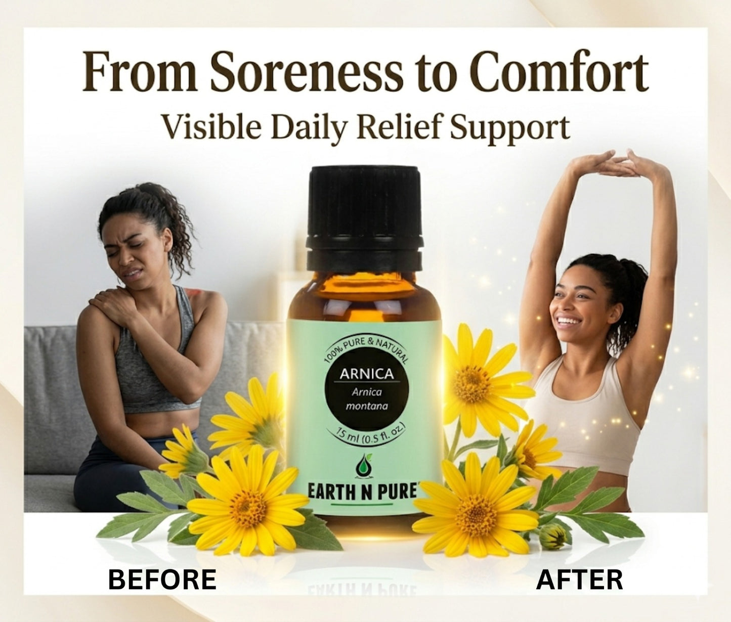 Earth N Pure Arnica Oil for Soothing Massage