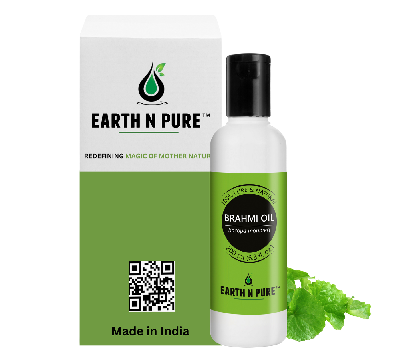 Earth N Pure Brahmi Oil – Pure Oil for Hair Growth & Scalp Care Oil