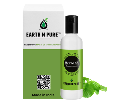 Earth N Pure Brahmi Oil – Pure Oil for Hair Growth & Scalp Care Oil