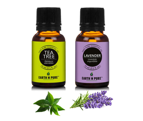 lavender and tea tree oil together Lavender & Tea Tree Oil Pack of 2 for Calm Skin