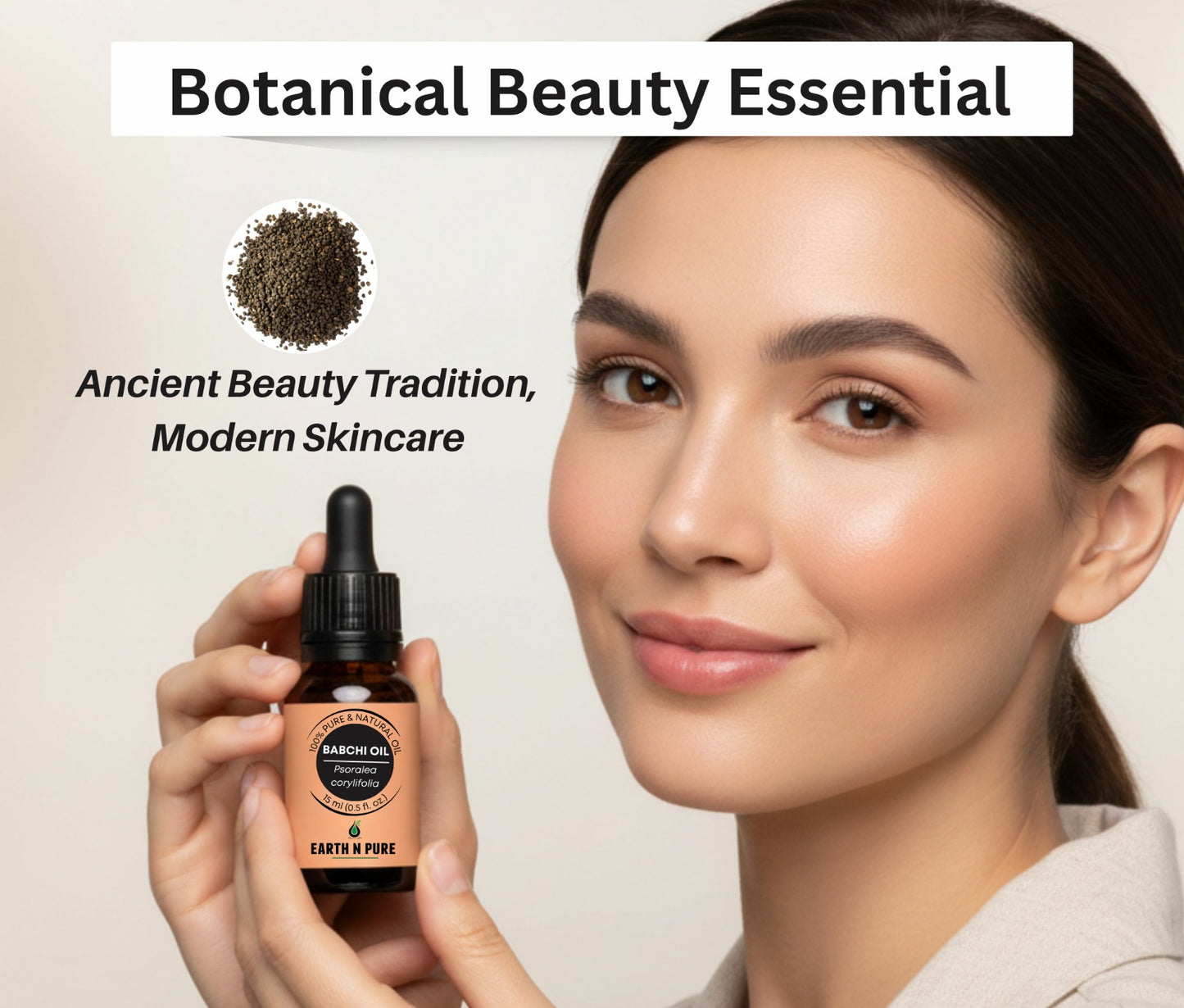Earth N Pure Babchi Oil for Skin Care and Even-Looking Skin