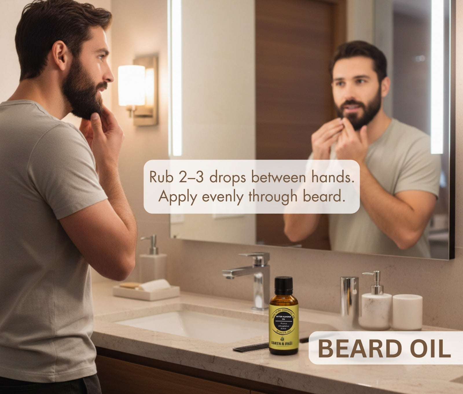 bitter almond oil for beard care