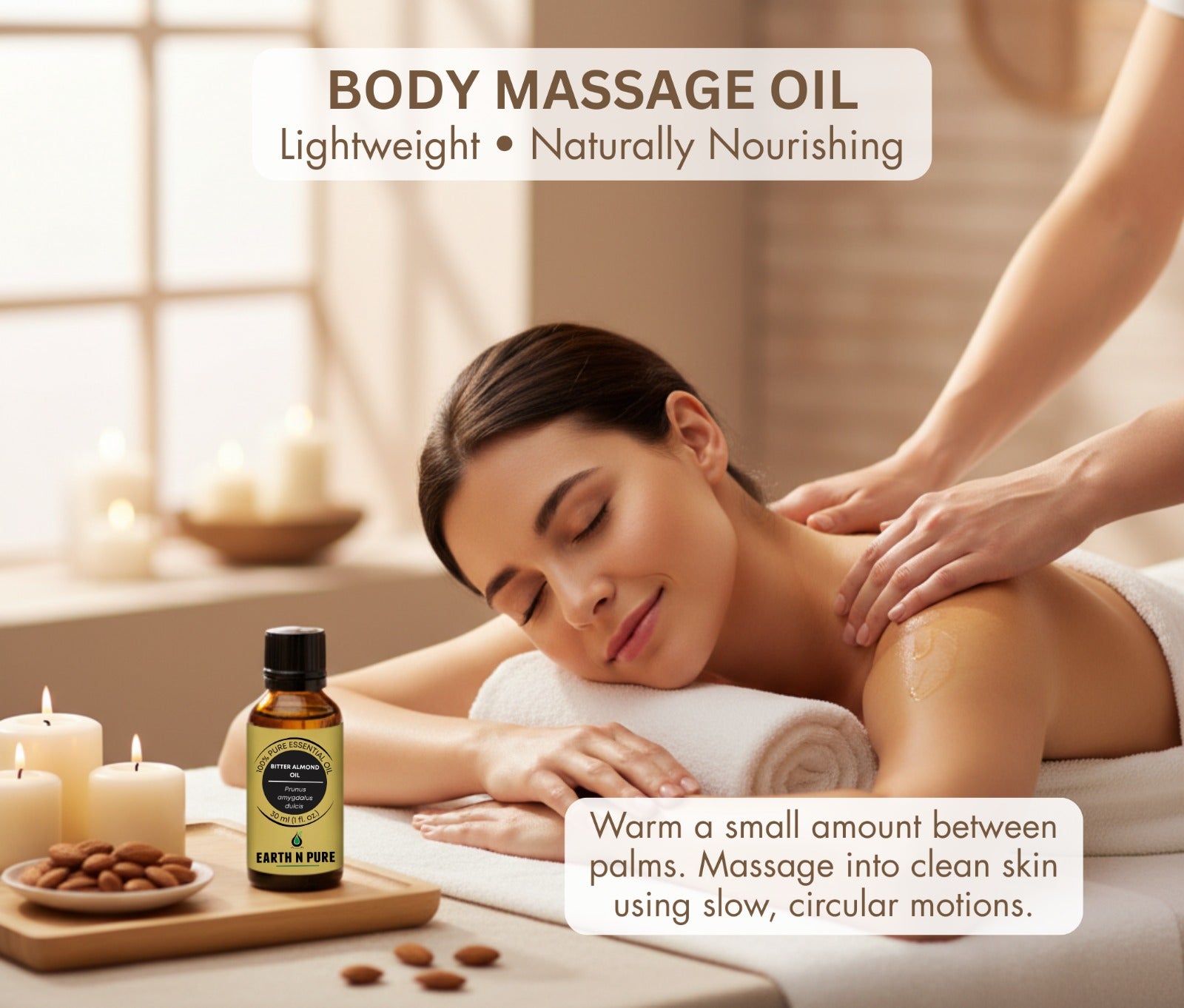 pure bitter almond oil body massage