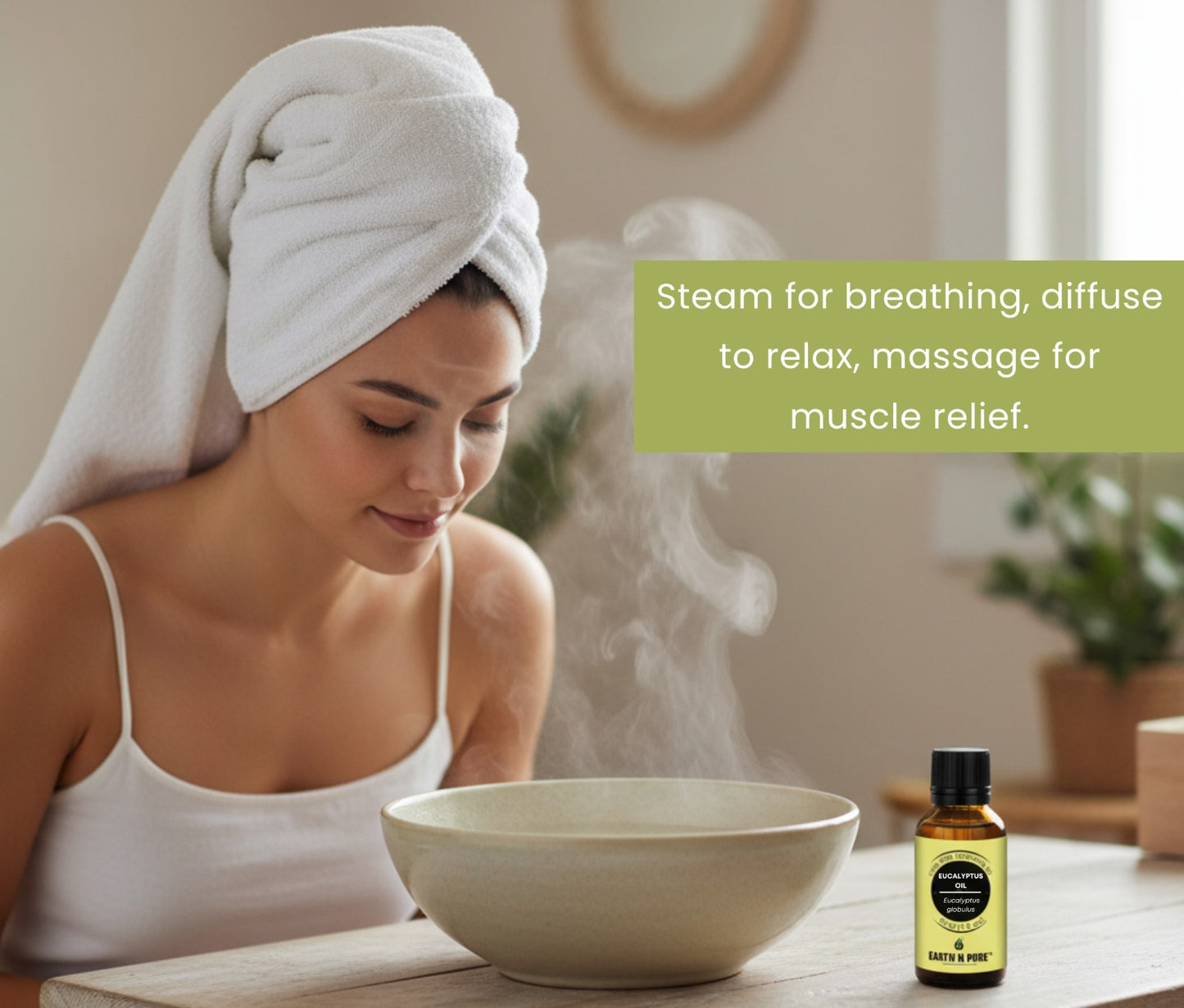 Earth n Pure Eucalyptus Oil for Cold Relief