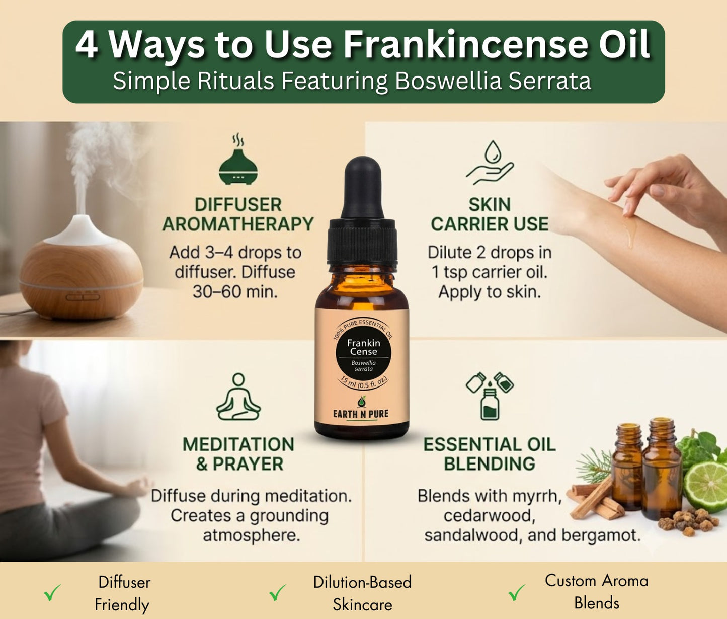 Earth N Pure Frankincense Oil for Radiant Skin