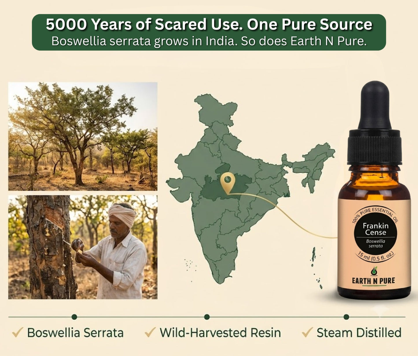 Earth N Pure Frankincense Oil for Radiant Skin