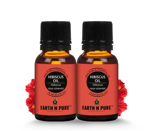 Earth n Pure Hibiscus Oil Pack of 2 for Hair Growth and Shine
