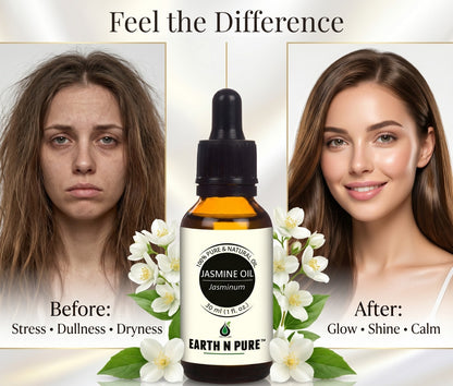 Earth n Pure Jasmine Oil for Relaxing Aromatherapy