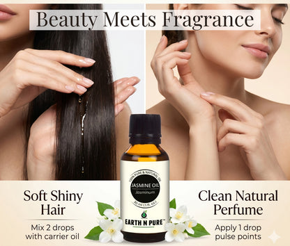 Earth n Pure Jasmine Oil for Relaxing Aromatherapy
