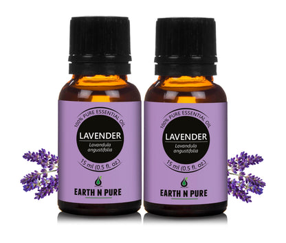 Earth N Pure Lavender Oil Pack of 2 for Calm and Relaxation