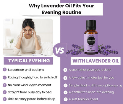 Earth n Pure Lavender Oil for Calm and Relaxation