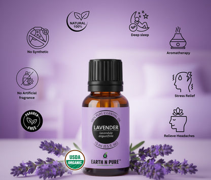 Earth n Pure Lavender Oil for Calm and Relaxation