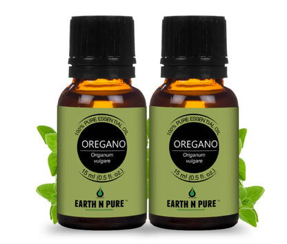 Earth n Pure Oregano Essential Oil (Pack of 2) for Aromatherapy and Wellness